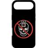 Anti AI Skull Distressed Designs Custodia per iPhone Air Stop AI - Skull Warning - Dì no all'intelligenza artificiale