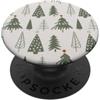 Green Christmas Tree Pattern Grip Holder Green Christmas Tree Pattern PopSockets PopGrip Adesivo