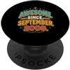 Born September Birthday Gifts Nato settembre 2008 Vintage 18 ° compleanno diciotto anni PopSockets PopGrip Adesivo