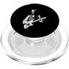 President Abe Lincoln Playing Guitar Roc Abraham Lincoln Suona la Chitarra Vintage Rock & Roll Chitarrista PopSockets PopGrip per MagSafe