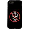Anti AI Skull Distressed Designs Custodia per iPhone SE (2020) / 7/8 Stop AI - Skull Warning - Dì no all'intelligenza artificiale