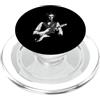 President Abe Lincoln Playing Guitar Roc Abraham Lincoln Suona la Chitarra Vintage Rock & Roll Chitarrista PopSockets PopGrip per MagSafe