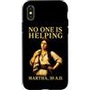 Funny Christian Faith Humor Quote Gifts Custodia per iPhone X/XS Nessuno sta aiutando Martha 30 d.C. Divertente umorismo biblico cristiano