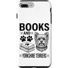 Funny Yorkshire Terrier And Book Designs Custodia per iPhone 7 Plus/8 Plus Libri E Yorkshire Terrier Divertente Yorkshire Terrier