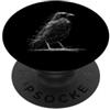 Minimal Abstract Drawing Scribble Line A Astratto Scribble Crow Lover disegnato a mano minimalista Line Art PopSockets PopGrip Adesivo