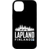 Lapland Finland Travel Souvenirs Custodia per iPhone 14 Plus Lapponia Finlandia Skyline Badge viaggio souvenir