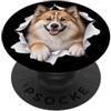 4IcelandicSheepdogLovers Divertente cane da pastore islandese che sbircia carino amante dei cani mamma papà PopSockets PopGrip Adesivo