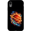 Saturn Ring Planet Celestials Ltd. Custodia per iPhone XR Illustrazione colorata dello spazio del pianeta di Saturno, anelli di Saturno