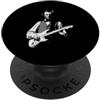 President Abe Lincoln Playing Guitar Roc Abraham Lincoln Suona la Chitarra Vintage Rock & Roll Chitarrista PopSockets PopGrip Adesivo