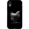 Minimal Abstract Drawing Scribble Line A Custodia per iPhone XR Arte minimalista disegnata a mano astratta del pollo di scarabocchio