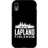 Lapland Finland Travel Souvenirs Custodia per iPhone XR Lapponia Finlandia Skyline Badge viaggio souvenir