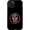 Anti AI Skull Distressed Designs Custodia per iPhone 11 Pro Stop AI - Skull Warning - Dì no all'intelligenza artificiale