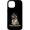 Thanksgiving Feast Funny Steampunk Pilgr Custodia per iPhone 15 T-Rex Dinosauro Vintage Retro Turchia Cena Giorno Vendemmia Autunno