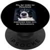 Funny Border Collie Humor My Name Is Stopthat Funny Border Collie Dog Owner PopSockets PopGrip Adesivo