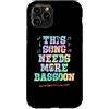 Jazz Band Bassoon Player Merch With Retr Custodia per iPhone 11 Pro Questa canzone ha bisogno di più fagotto