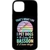 Jazz Band Bassoon Player Merch With Retr Custodia per iPhone 15 Plus Questo è quello che faccio I cani da compagnia Gioco a fagotto e so cose