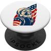 Space Race Pug Pug Retro USA Astronaut PopSockets PopGrip Adesivo