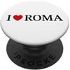 BocuDesign I love Roma cuore d'Italia PopSockets PopGrip Adesivo