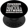 Network Adminstrator Job Jesus Follower Powered by Jesus Orgoglioso di essere amministratore di rete Christian PopSockets PopGrip Adesivo