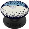 generic Simpatico pesce palla con grafica per amanti dell'oceano PopSockets PopGrip Adesivo
