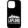 Lapland Finland Travel Souvenirs Custodia per iPhone 15 Pro Max Lapponia Finlandia Skyline Badge viaggio souvenir