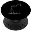 Minimal Abstract Drawing Scribble Line A Astratto Scribble Horse Lover disegnato a mano minimalista Line Art PopSockets PopGrip Adesivo