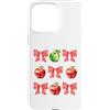 Funny Apple Gifts Apple Fruit Lovers Custodia per iPhone 15 Pro Max Divertente Coquette Apple Picking Crew Stagione con archi rossi