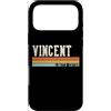 Retro Vintage Personalized Family Names Custodia per iPhone 17 Pro Max VINCENT Retro Vintage Uomini Bambini Ragazzi Nome