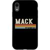 Retro Vintage Personalized Family Names Custodia per iPhone XR MACK Retro Vintage Uomini Bambini Ragazzi Nome