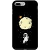 Universe star planets solar Sun ufo moon Custodia per iPhone 7 Plus/8 Plus Astronauta con luna paracadute