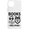 Funny Finnish Lapphund And Book Designs Custodia per iPhone 14 Plus Libri E Lapphunds Finlandesi Divertente Lapphund Finlandese