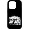 Lapland Finland Travel Souvenirs Custodia per iPhone 15 Pro Lapponia Finlandia Skyline Badge viaggio souvenir
