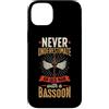 Jazz Band Bassoon Player Merch With Retr Custodia per iPhone 14 Plus Mai sottovalutare un vecchio con un fagotto