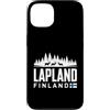 Lapland Finland Travel Souvenirs Custodia per iPhone 13 Lapponia Finlandia Skyline Badge viaggio souvenir