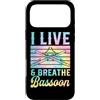 Jazz Band Bassoon Player Merch With Retr Custodia per iPhone 17 Pro Max I Live And Breathe Fagotto