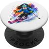 Cavalier DIGOR shop Cavalier Cane Sci Acquerello Splash Art PopSockets PopGrip Adesivo
