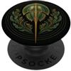 Oceanic Arthropod Scholarly Gothic Desig Ferro Di Cavallo Granchio Biologia Marina Vintage Fossile Illustrazione PopSockets PopGrip Adesivo