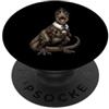 Thanksgiving Feast Funny Steampunk Pilgr T-Rex Dinosauro Vintage Retro Turchia Cena Giorno Vendemmia Autunno PopSockets PopGrip Adesivo