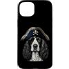 Funny Pirate ESS Owner Dog Mom Dad Gifts Custodia per iPhone 15 Plus Grafica vintage inglese Springer Spaniel amante del cane pirata