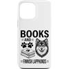 Funny Finnish Lapphund And Book Designs Custodia per iPhone 13 Pro Max Libri E Lapphunds Finlandesi Divertente Lapphund Finlandese