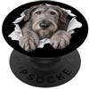 4IrishWolfhoundLovers Divertente levriero irlandese che sbircia carino amante dei cani mamma papà PopSockets PopGrip Adesivo