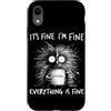 It's Fine I'm Fine Everything Is Fine Co Custodia per iPhone XR It's Fine I'm Fine Everything Is Fine Caffè Pollo Umorismo