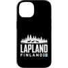 Lapland Finland Travel Souvenirs Custodia per iPhone 14 Lapponia Finlandia Skyline Badge viaggio souvenir