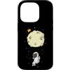 Universe star planets solar Sun ufo moon Custodia per iPhone 14 Pro Astronauta con luna paracadute