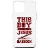Jazz Band Bassoon Player Merch With Retr Custodia per iPhone 12 Pro Max Questo Ragazzo Corre Su Gesù E Fagotto
