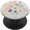 Disegni romantici floreali graziosi Prato di fiori da sogno PopSockets PopGrip Adesivo