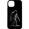Minimal Abstract Drawing Scribble Line A Custodia per iPhone 15 Plus Arte minimalista disegnata a mano di Bigfoot di Scribble astratta