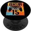 Bruh Video Game Birthday Gamer Squad by Bruh Its My 15th Birthday 15 Anno vecchio videogioco Gamer PopSockets PopGrip Adesivo