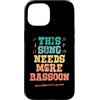 Jazz Band Bassoon Player Merch With Retr Custodia per iPhone 15 Questa canzone ha bisogno di più fagotto