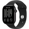 Apple Watch Series 12 GPS 46 mm Smartwatch | Cassa in alluminio nero con cinturino Sport nero - S/M